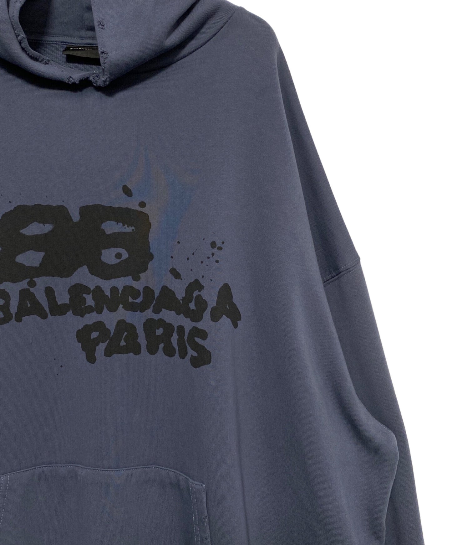 [Pre-owned] BALENCIAGA Hand Drawn BB Icon Hoodie 620973 TNVQ1