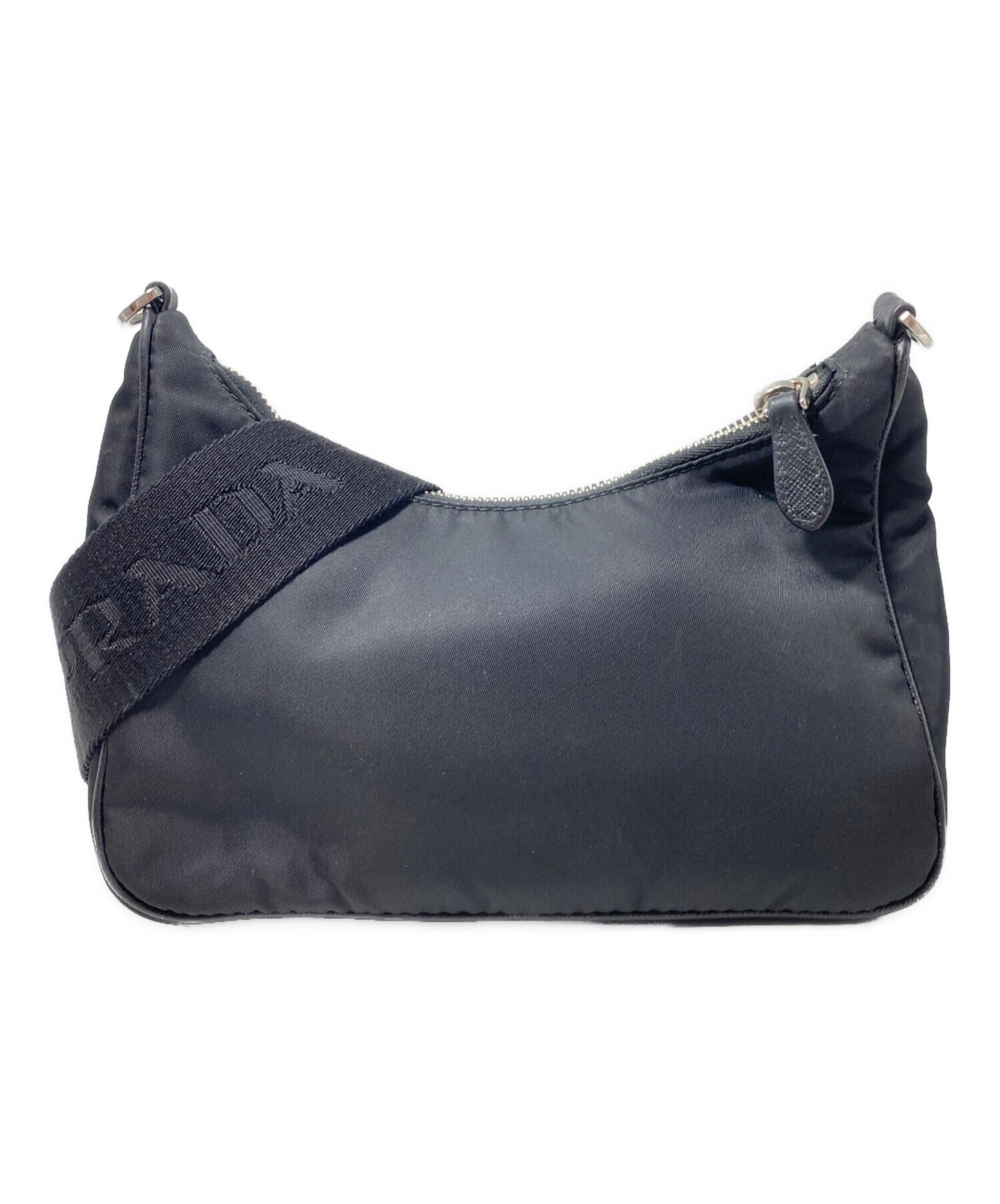 [Pre-owned] PRADA Triangle Logo Plate Nylon Shoulder Bag