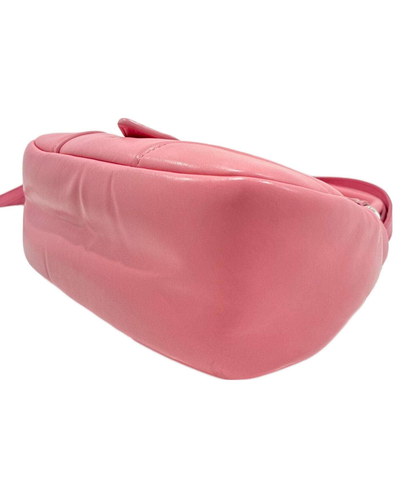 [Pre-owned] PRADA Saffiano Triangle Moon Padded Shoulder Bag / Handbag / Shoulder Bag / 2-way Bag 1BA381