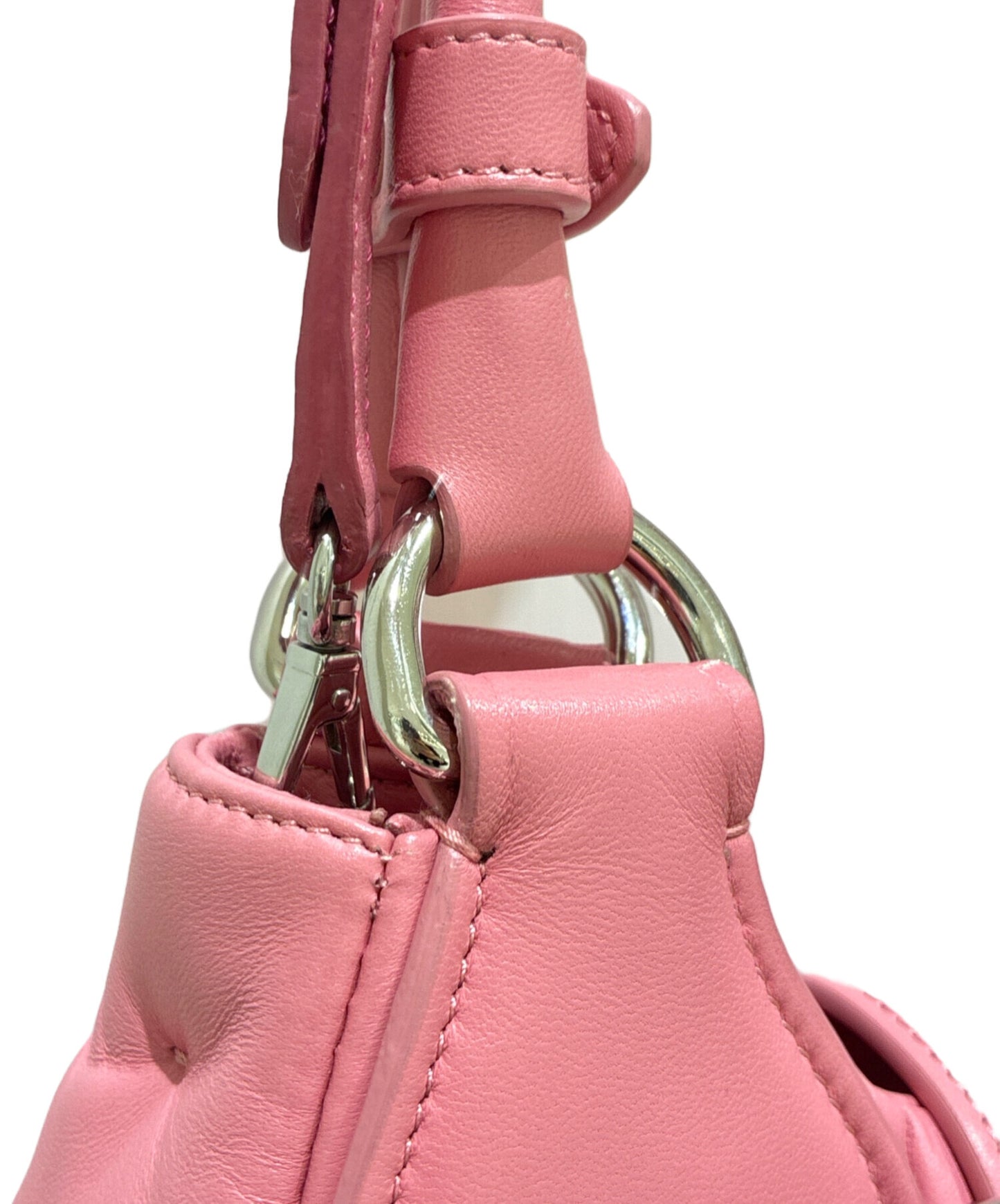 [Pre-owned] PRADA Saffiano Triangle Moon Padded Shoulder Bag / Handbag / Shoulder Bag / 2-way Bag 1BA381