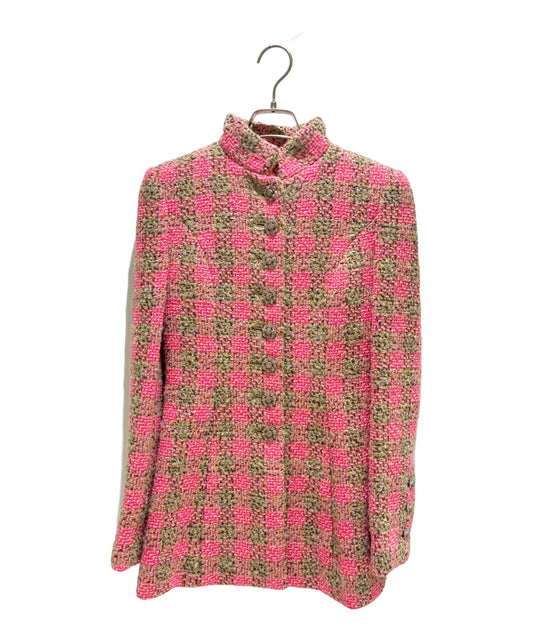 [Pre-owned] CHANEL Tweed jacket / Check / Coco button P73645V65301:2022