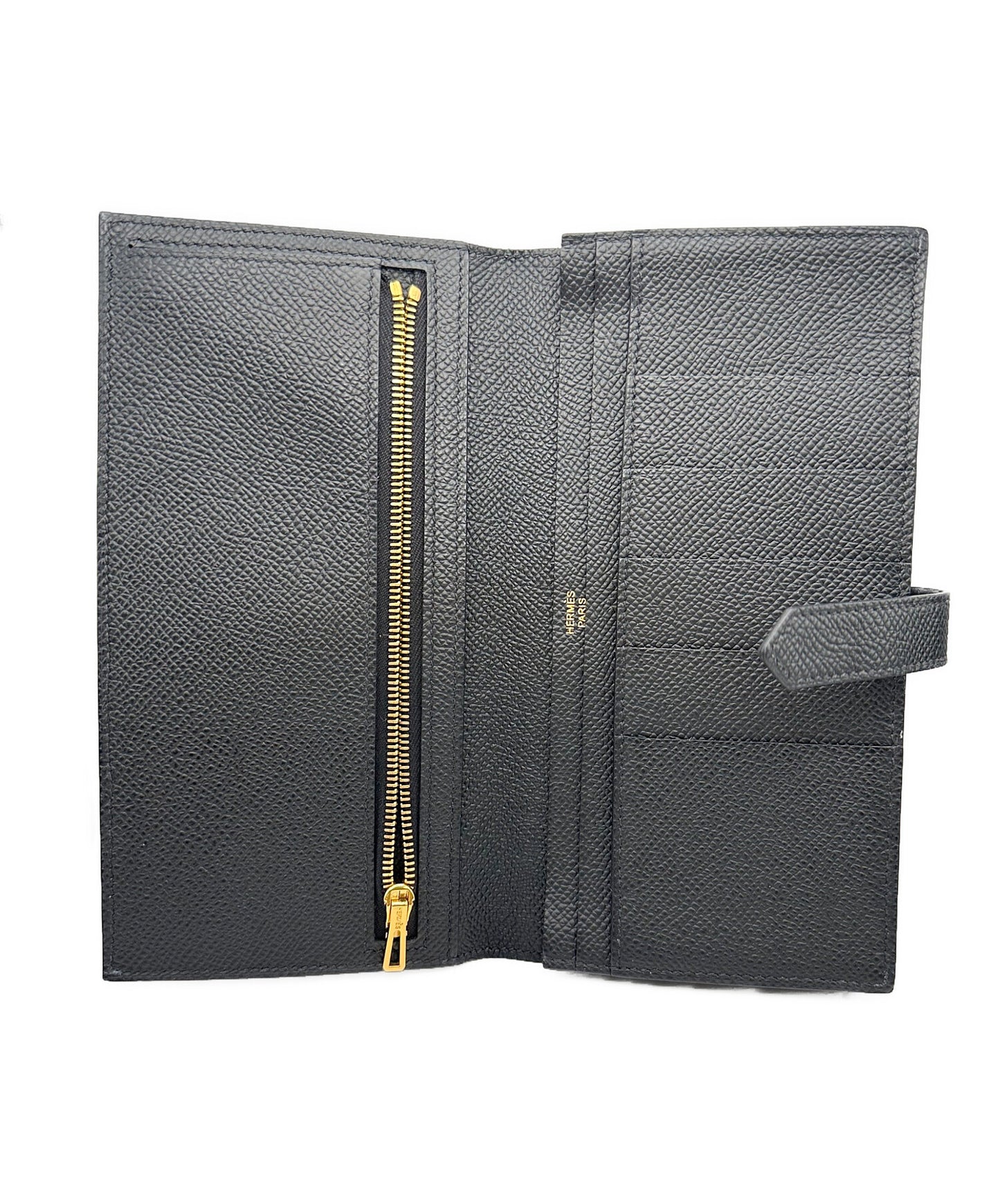 [Pre-owned] HERMES Behrn Souffle / Long Wallet / Bifold Wallet / Gold Hardware