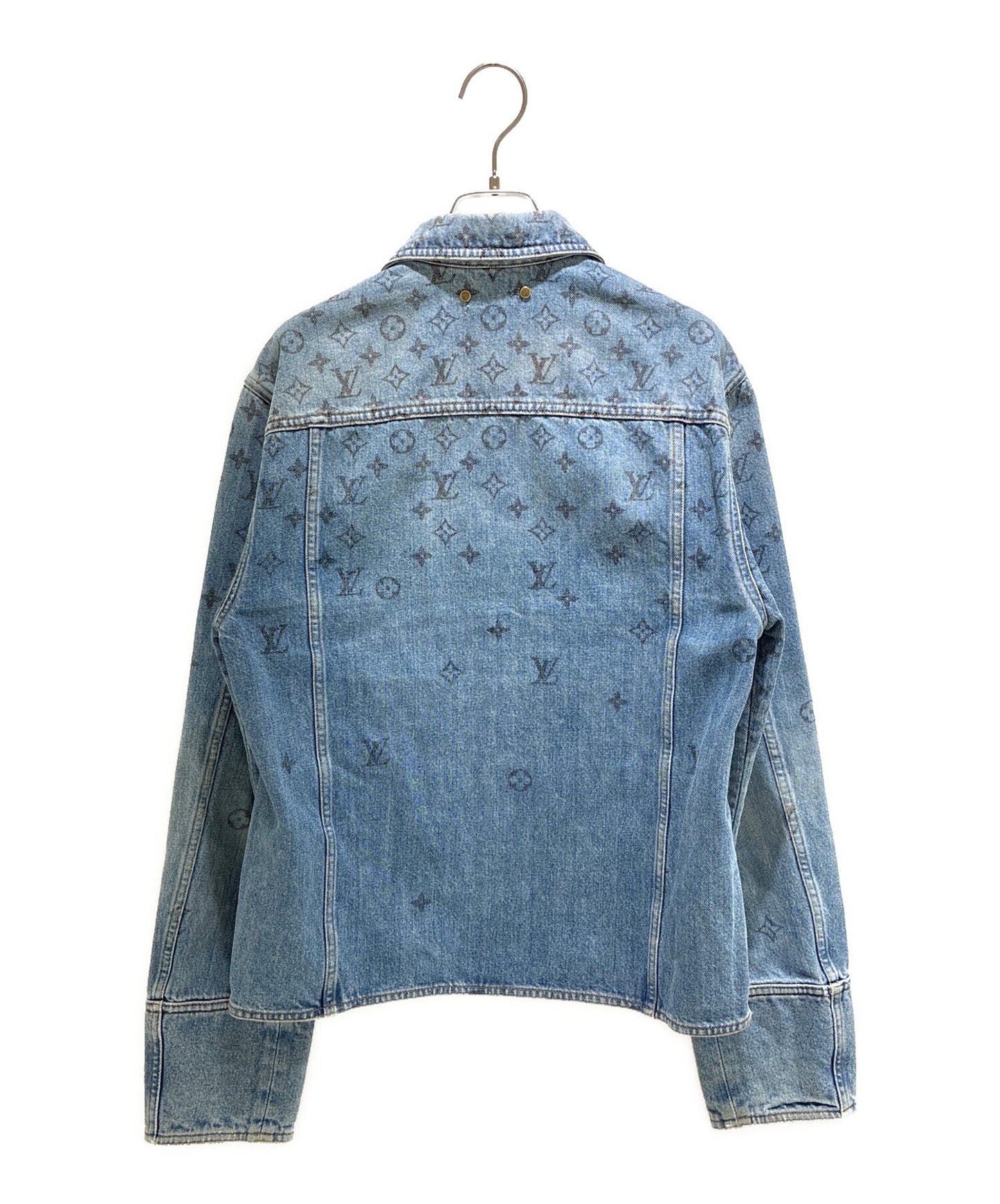 [Pre-owned] LOUIS VUITTON LV Cotton Monogram Denim Jacket / Denim Jacket RM202 YIE HJA71W