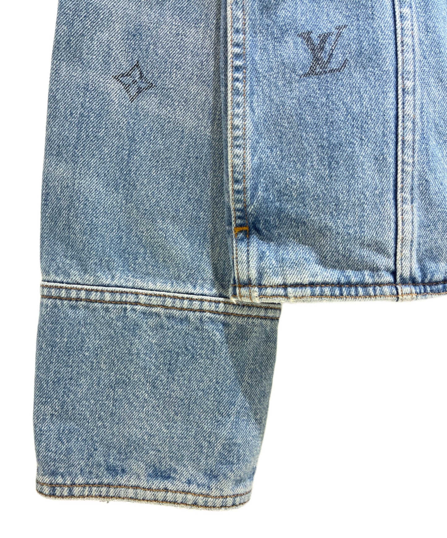 [Pre-owned] LOUIS VUITTON LV Cotton Monogram Denim Jacket / Denim Jacket RM202 YIE HJA71W