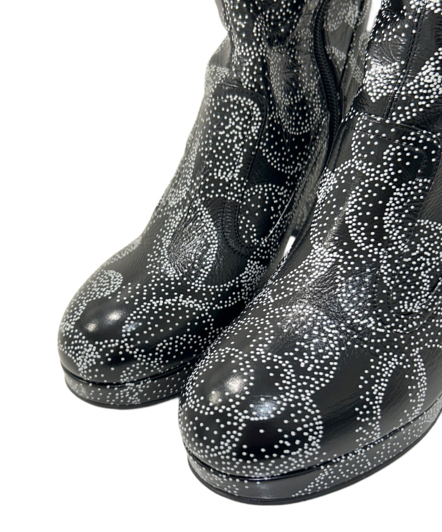 [Pre-owned] CHANEL CHANEL Camelia long boots G45320