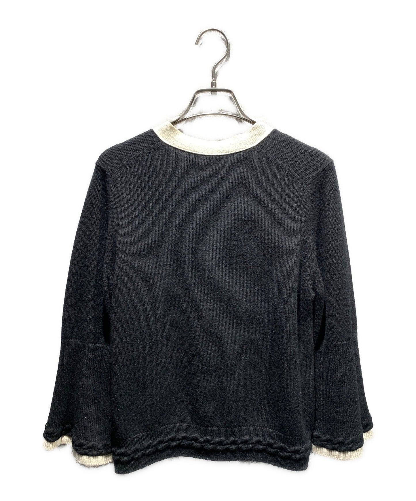 [Pre-owned] CHANEL Cardigan / Two-Tone / P58534K07657 / Knit / Knit Cardigan / Coco Mark P58534K07657