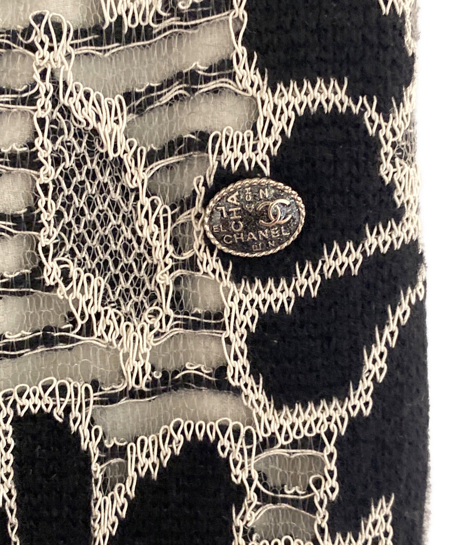 [Pre-owned] CHANEL embroidered knit pants P63302K48842