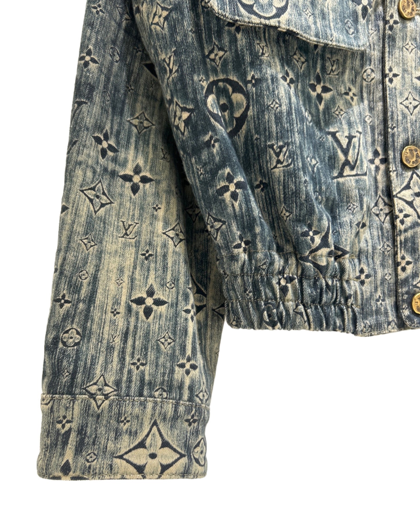 [Pre-owned] LOUIS VUITTON Monogram tailored denim jacket RM2319 TC6 HOA02W