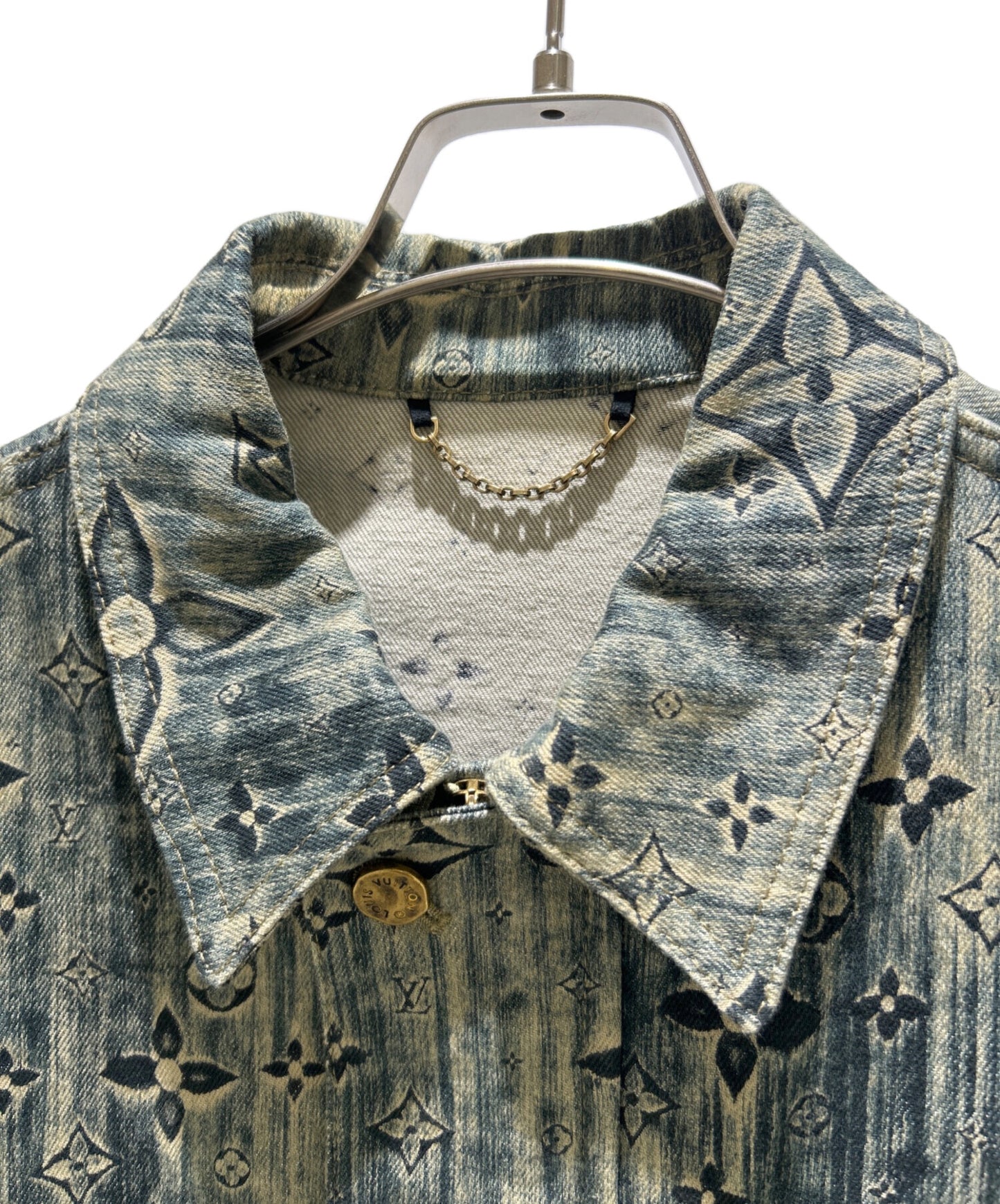 [Pre-owned] LOUIS VUITTON Monogram tailored denim jacket RM2319 TC6 HOA02W