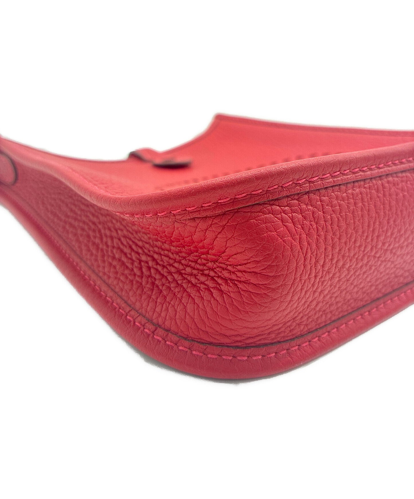 [Pre-owned] HERMES Evelyn TPM / Evelyn I TPM / Rouge Vif / Taurillon Clemence / Gold Hardware / "B" Stamp: Made in 2023 / Shoulder Bag