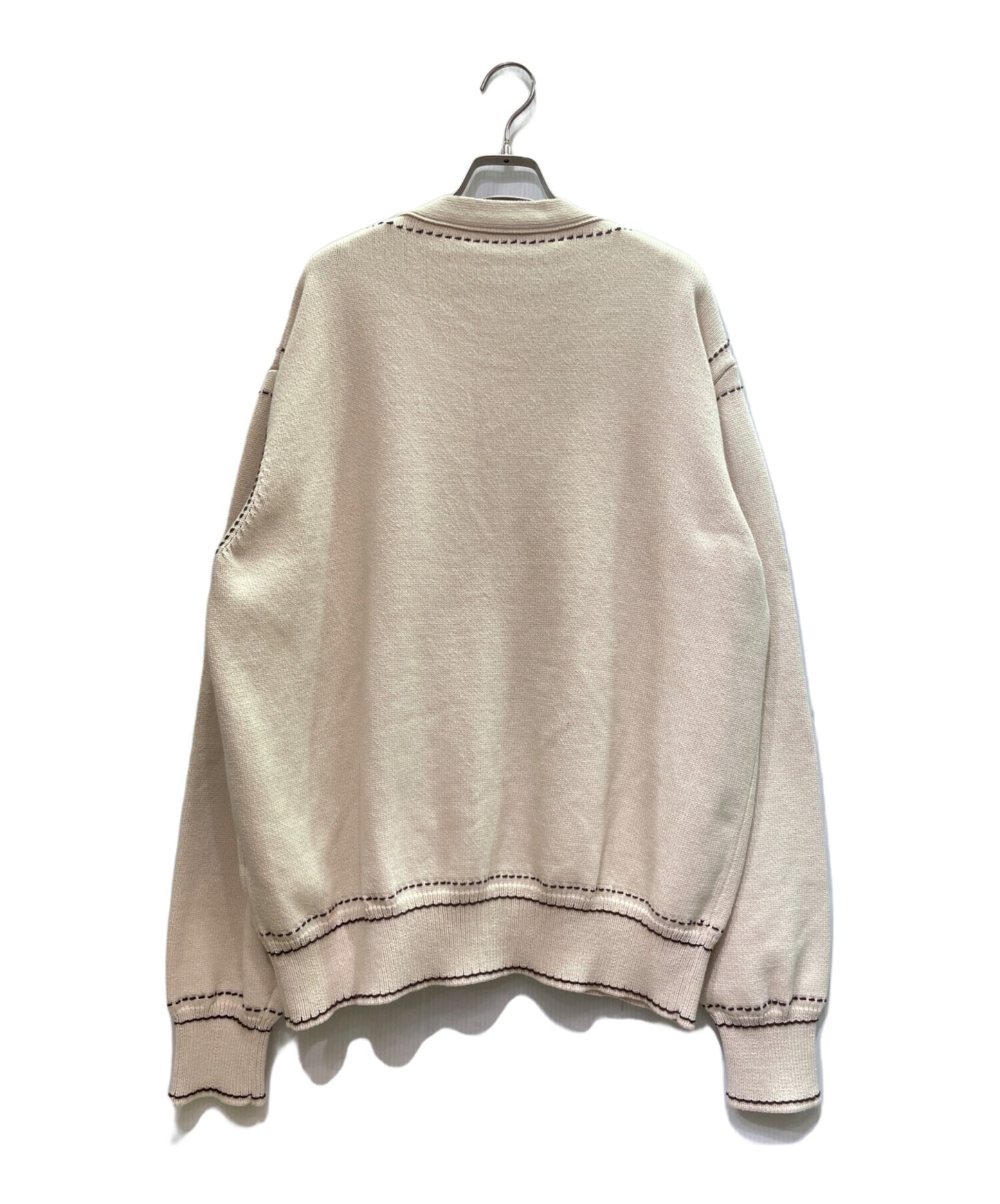 [Pre-owned] LOUIS VUITTON Signature Light LV Logo Cardigan / Cotton Cardigan / Light Outerwear / Knitwear RM242MM Y84