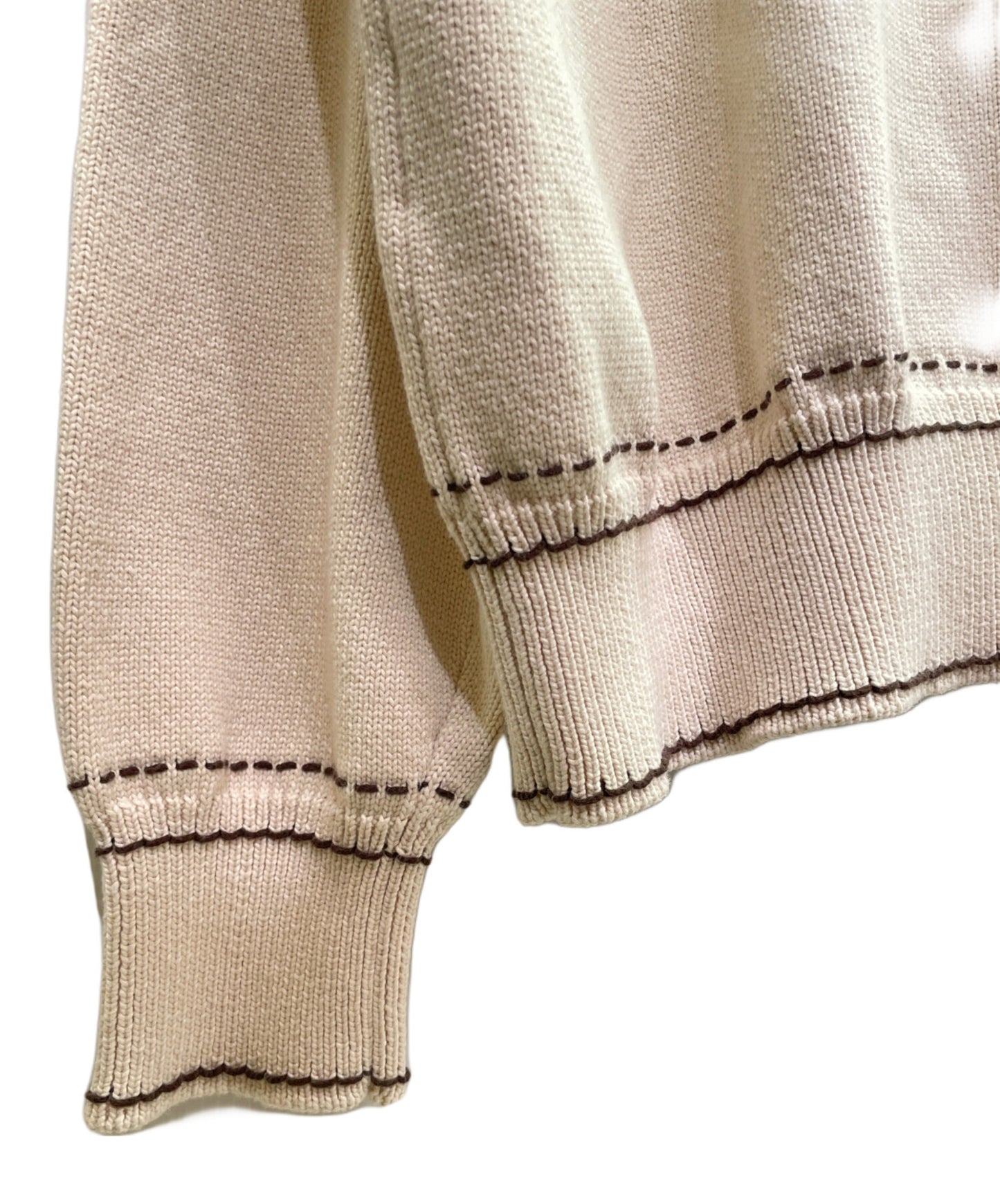 [Pre-owned] LOUIS VUITTON Signature Light LV Logo Cardigan / Cotton Cardigan / Light Outerwear / Knitwear RM242MM Y84