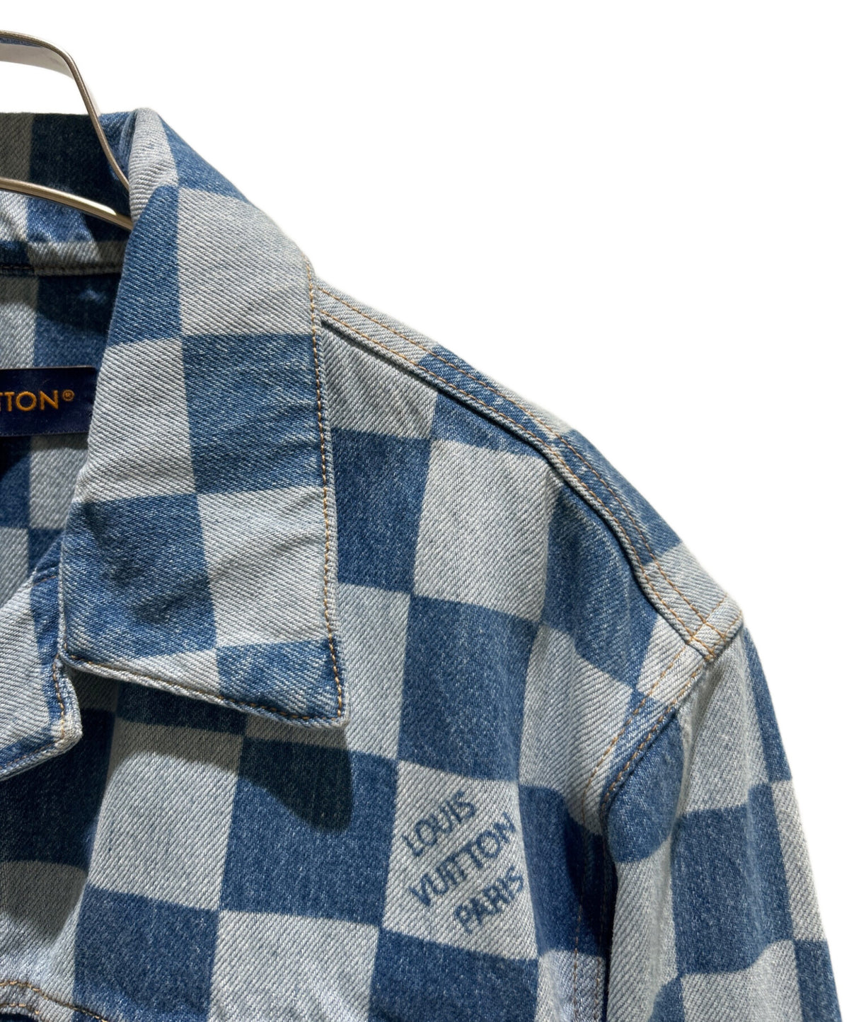 [Pre-owned] LOUIS VUITTON 24SS Damier Denim Jacket / RW241WW / Jacket / Leather Jacket RW241WW