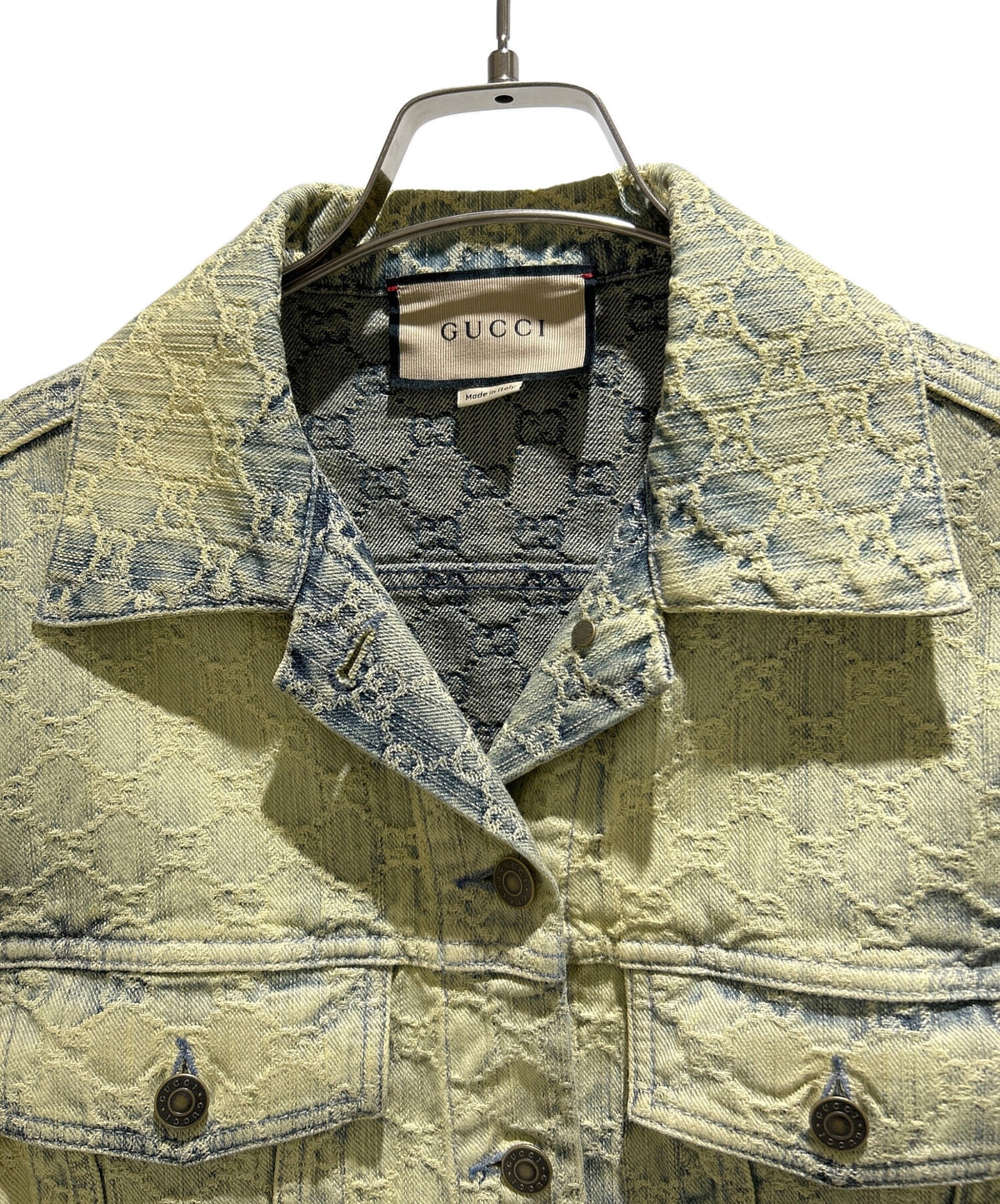 [Pre-owned] GUCCI GG Jacquard Denim Jacket/GG Jacquard Denim Jacket/678791 XDB0K/22AW 678791 XDB0K