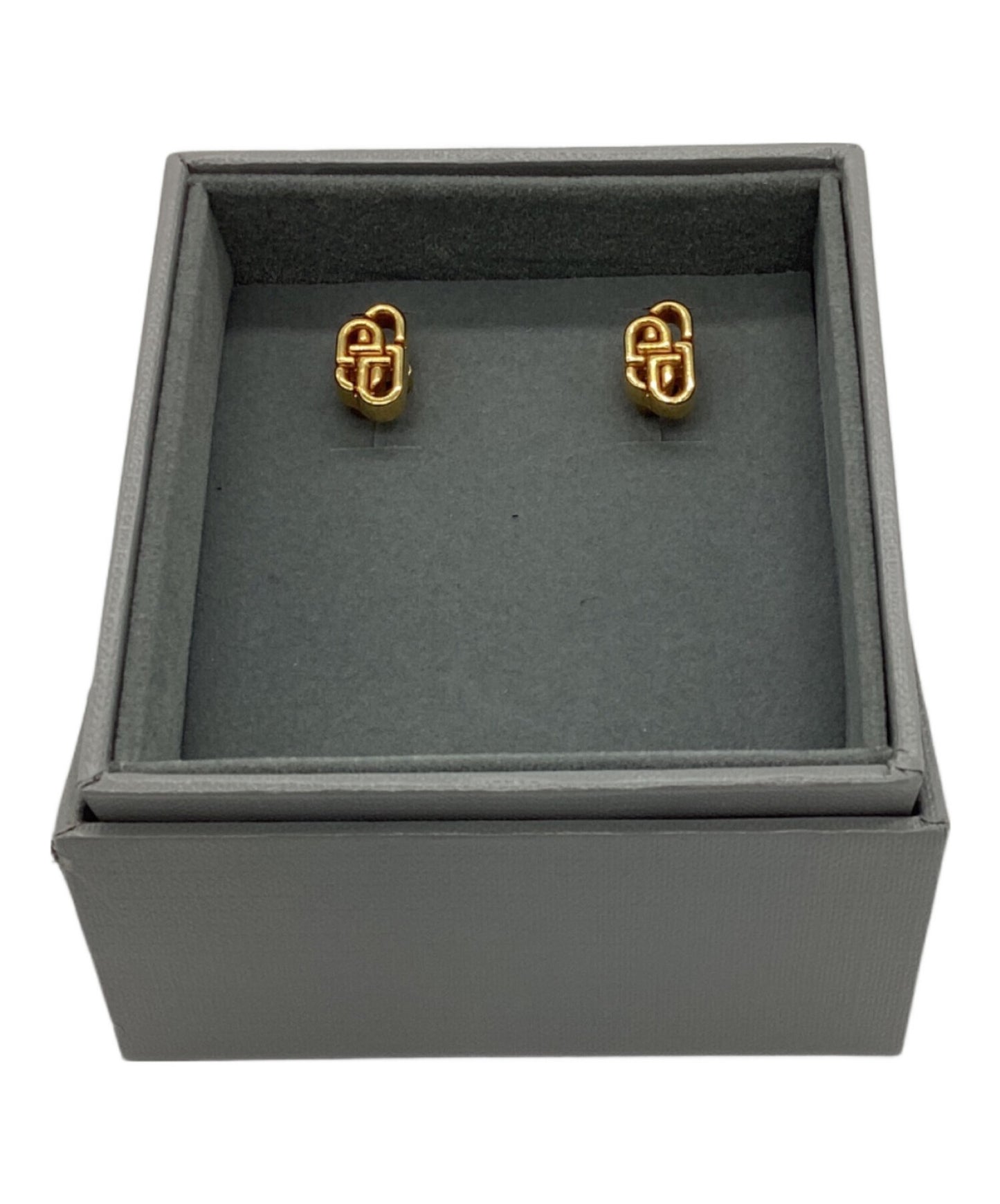 [Pre-owned] BALENCIAGA BB Stud XS Pierced Earrings