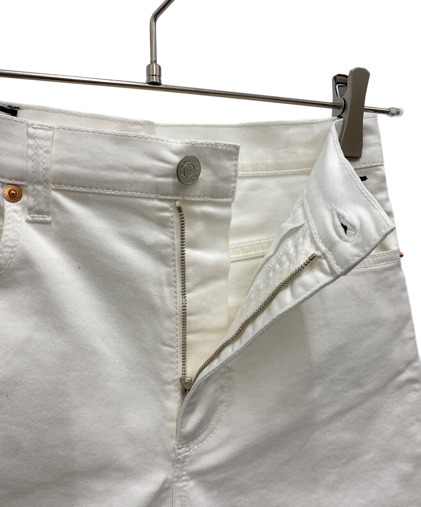 [Pre-owned] GUCCI white jeans 502797