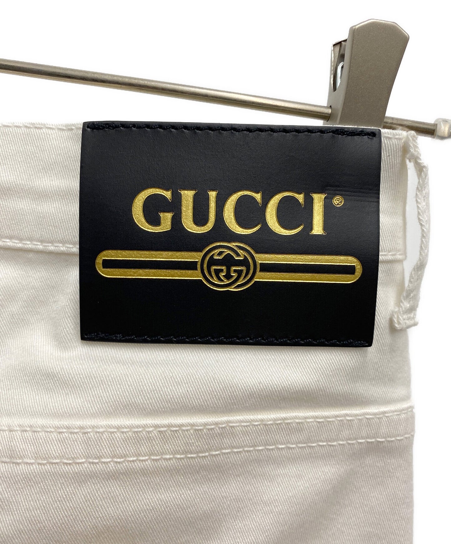 [Pre-owned] GUCCI white jeans 502797