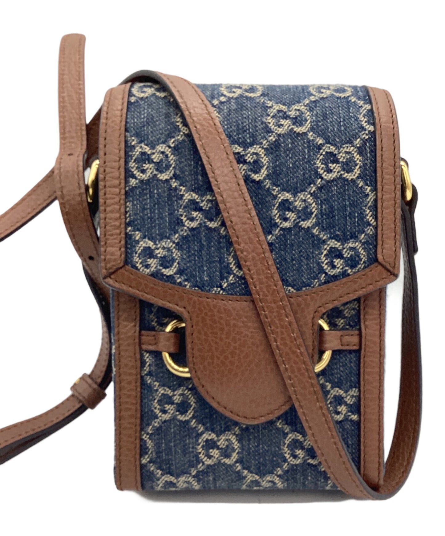 [Pre-owned] GUCCI Pochette GUCCI Horsebit denim 625615