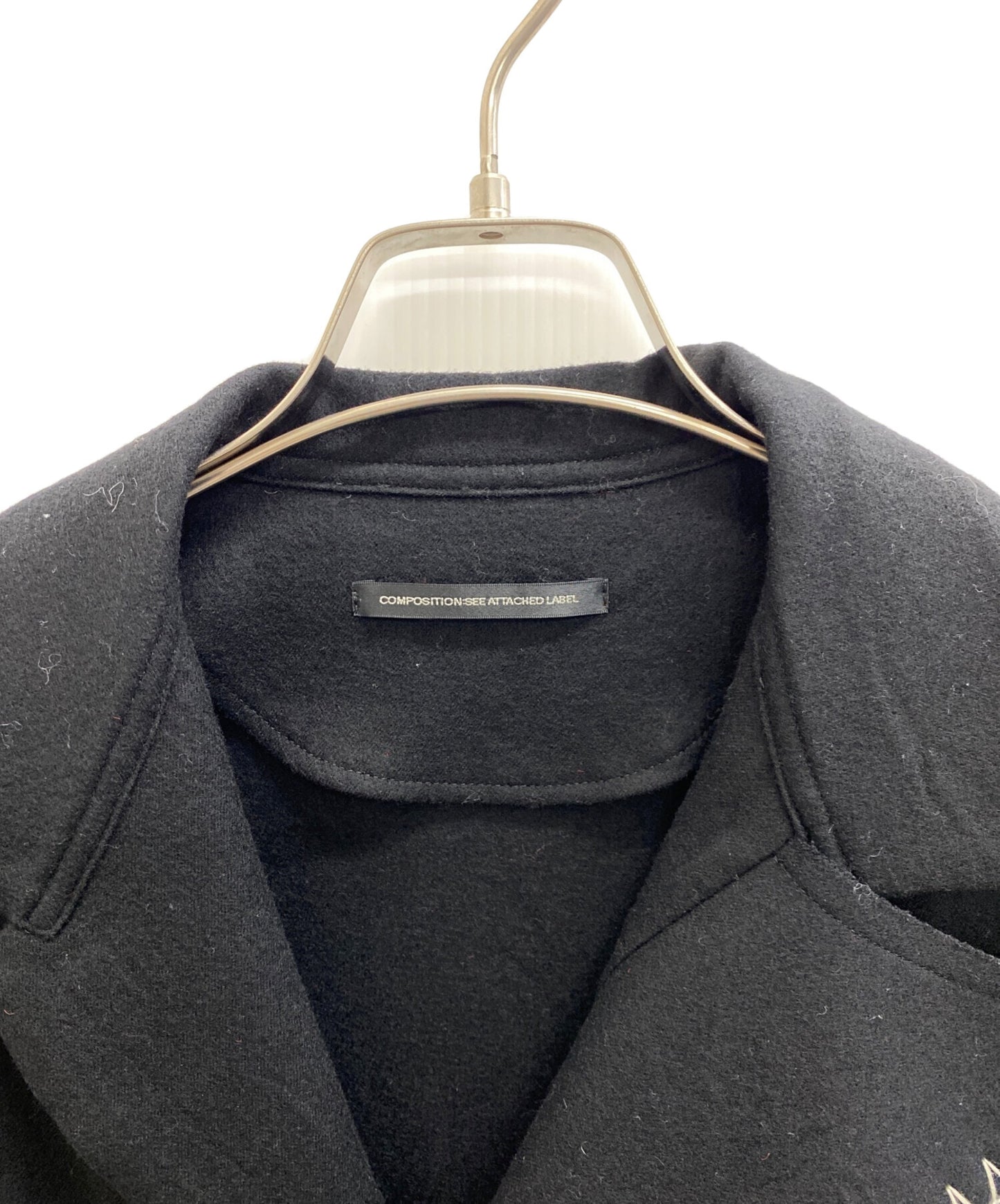 [Pre-owned] Y's W/ FLANNEL HAND STITCHED LEFT FACING SHIRT JACKET YO-J14-113