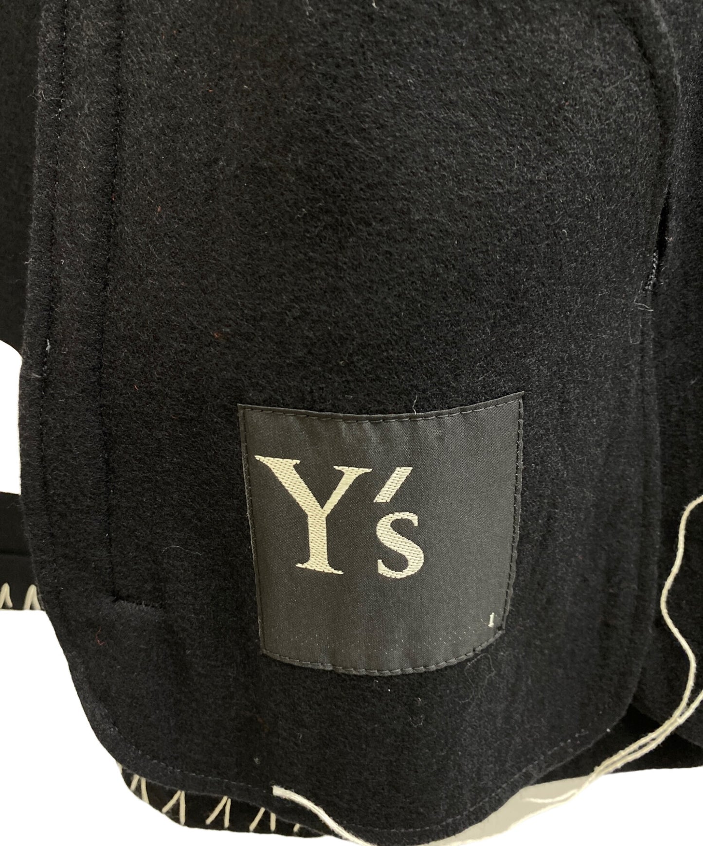 [Pre-owned] Y's W/ FLANNEL HAND STITCHED LEFT FACING SHIRT JACKET YO-J14-113