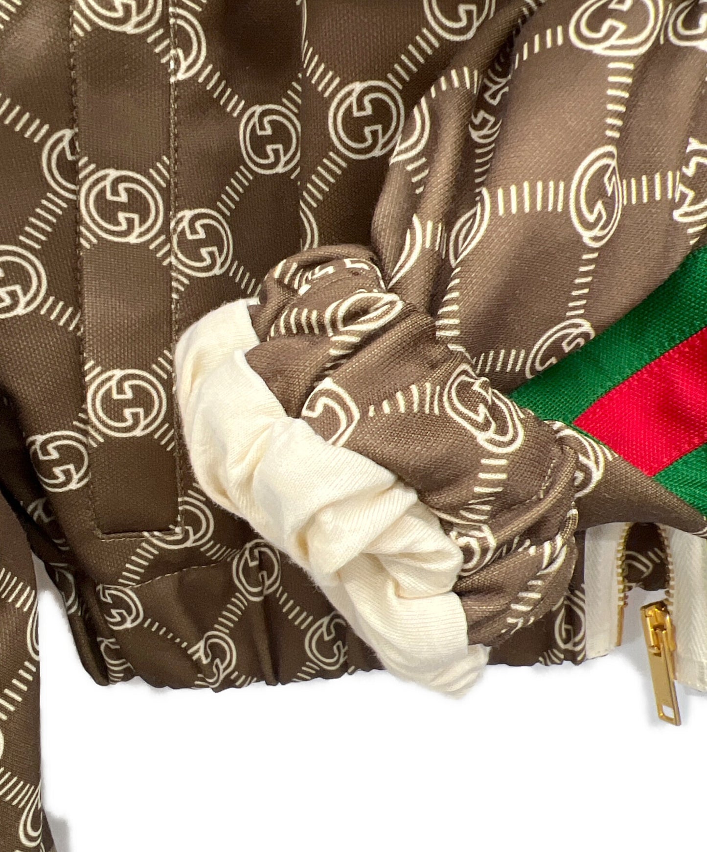 [Pre-owned] GUCCI Interlocking G Sherry Line Blouson 671495 XJD1G