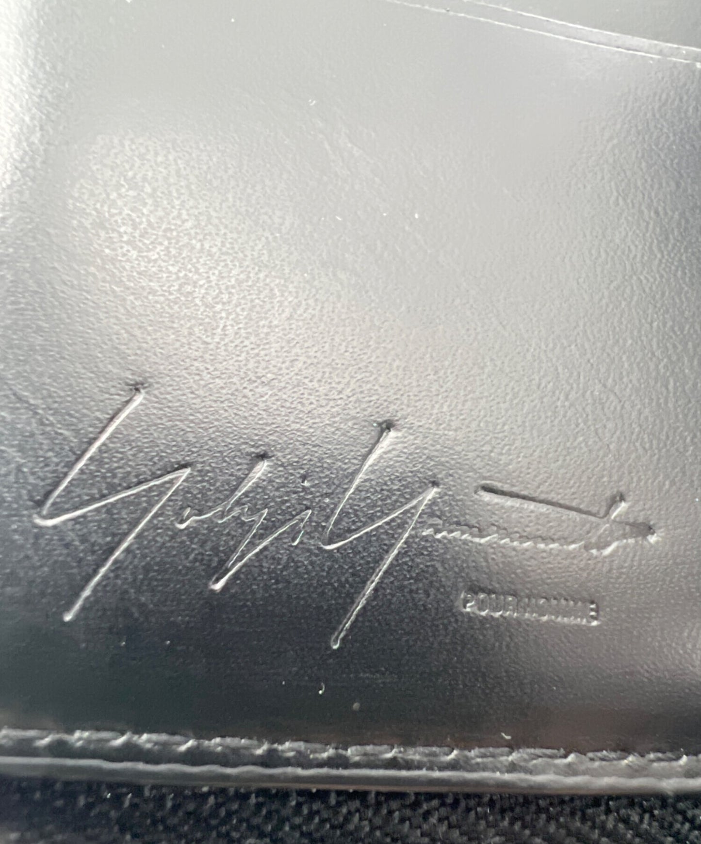 [Pre-owned] Yohji Yamamoto pour homme Bifold Wallet COW LEATHER FASTENER WALLET S HL-A01-763
