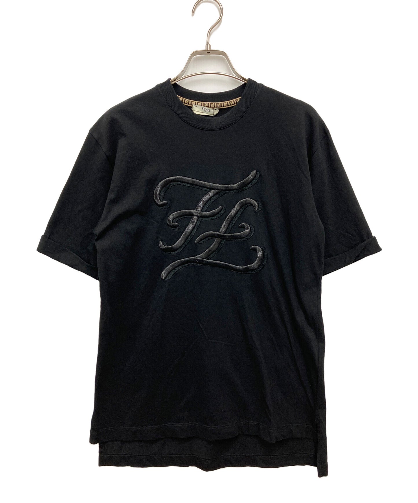 [Pre-owned] FENDI Calligraphy T-shirts FS7011 A9ER