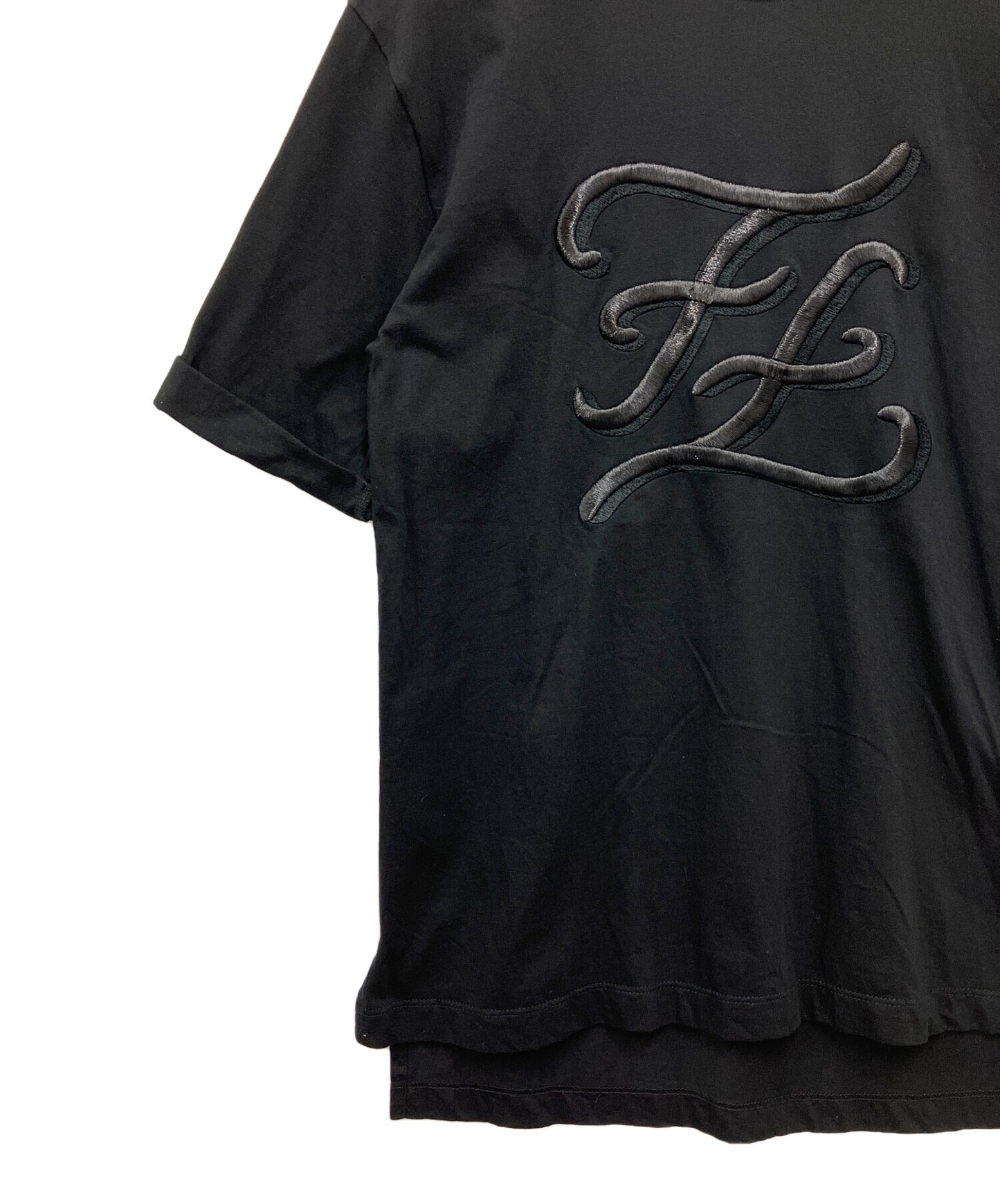 [Pre-owned] FENDI Calligraphy T-shirts FS7011 A9ER