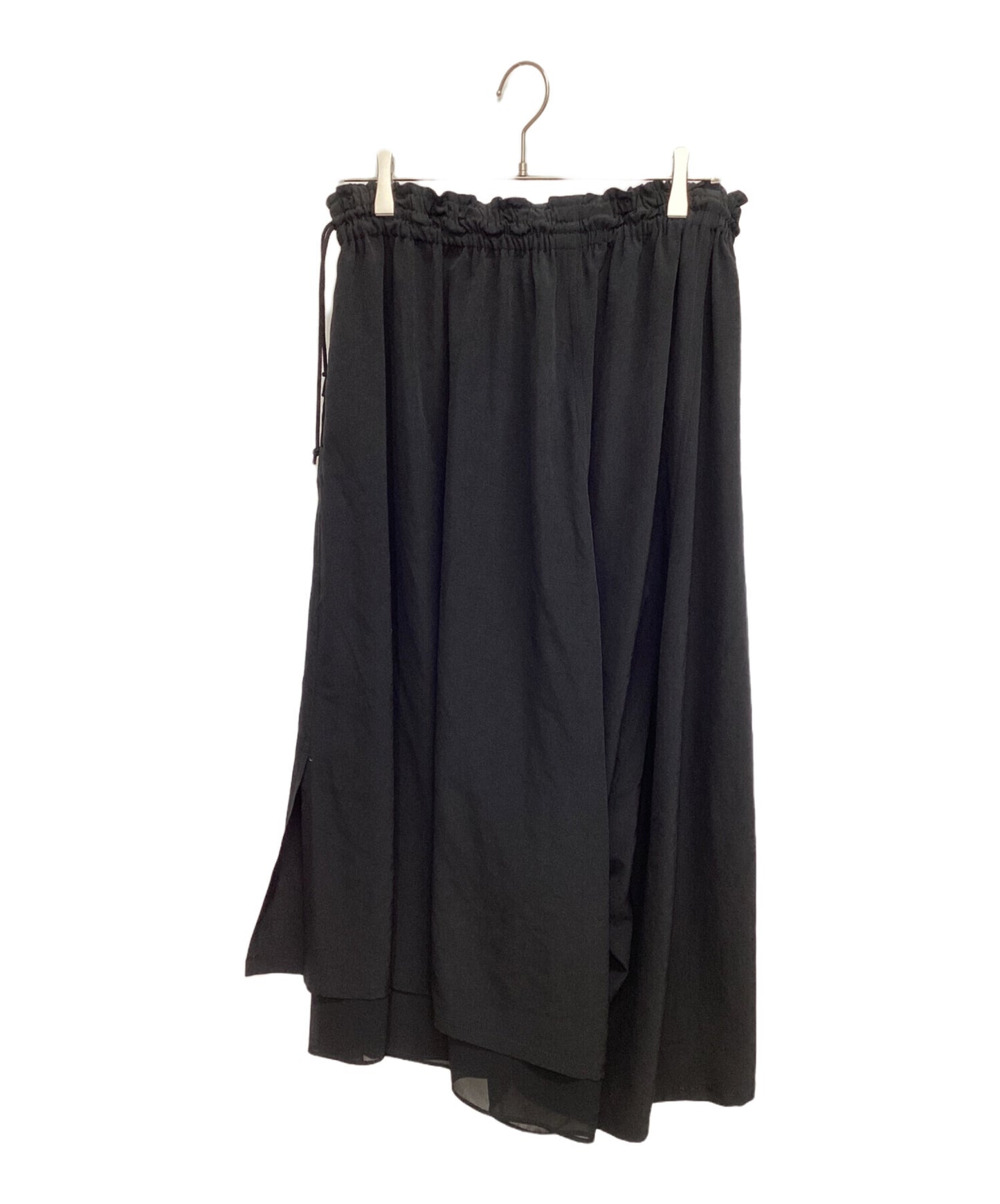 [Pre-owned] Y's TRIACETATE POLYESTER de CHINE ASYMMETRY PANTS YA-P26-500