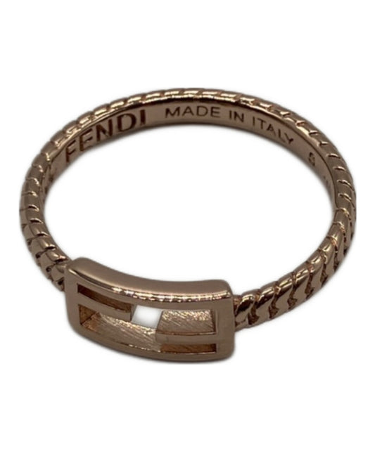 [Pre-owned] FENDI FF baguette motif ring