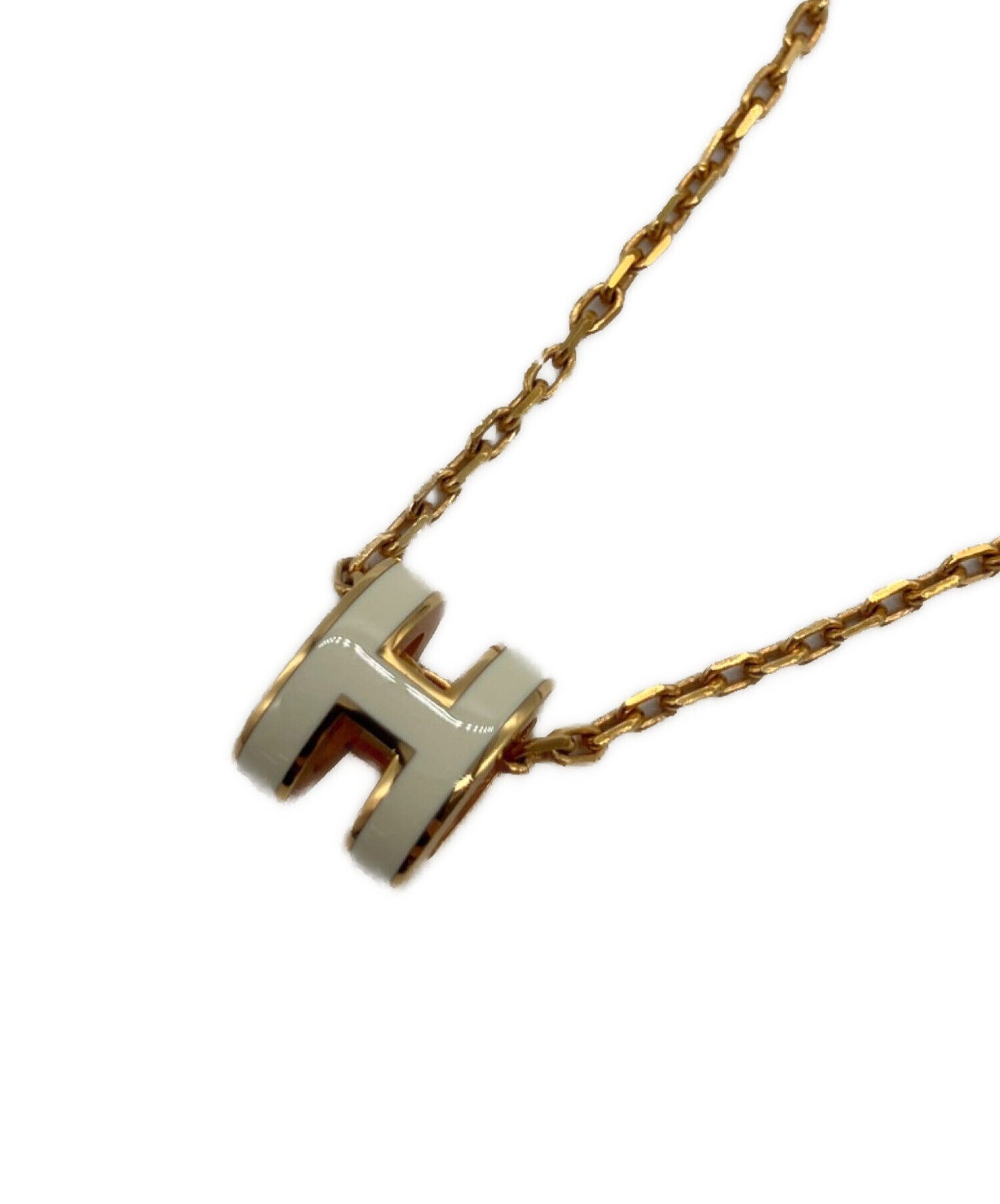 [Pre-owned] HERMES Mini Pop Ash H necklace