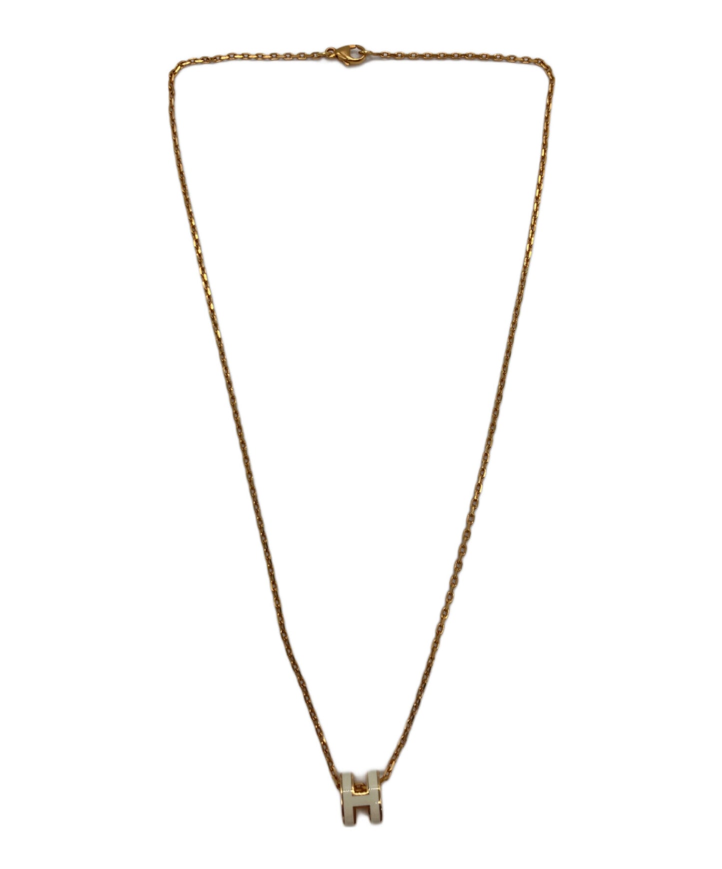 [Pre-owned] HERMES Mini Pop Ash H necklace