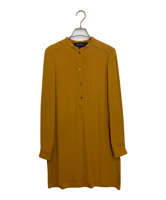 [Pre-owned] GUCCI Half Button Midi Dress 345037