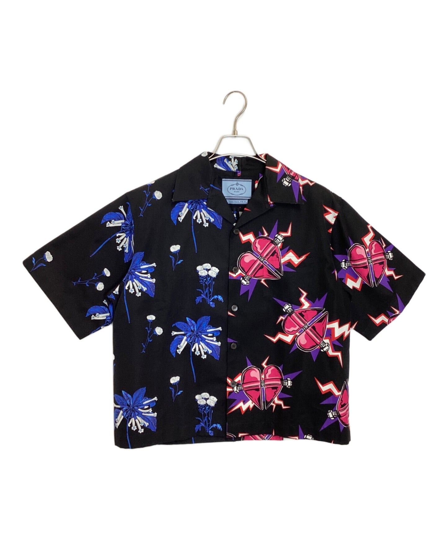 [Pre-owned] PRADA short-sleeved shirt UCS319 S182 1U5V