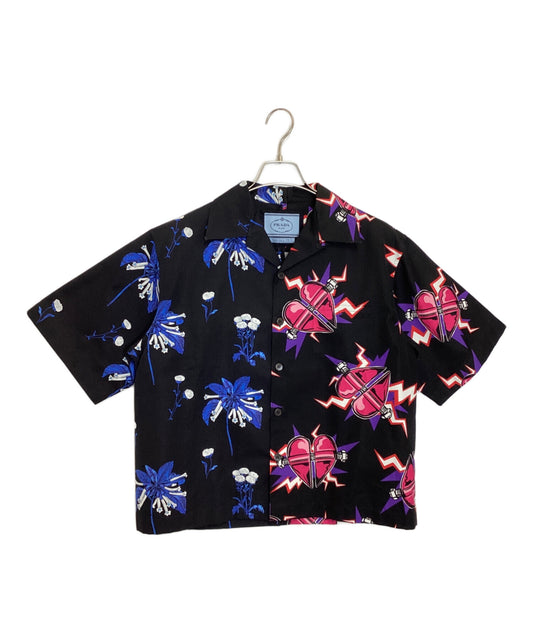 [Pre-owned] PRADA short-sleeved shirt UCS319 S182 1U5V