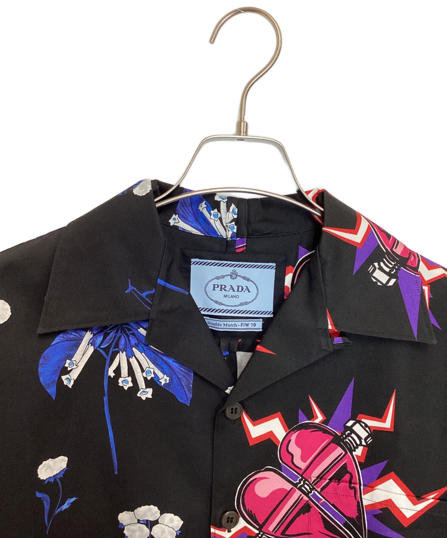 [Pre-owned] PRADA short-sleeved shirt UCS319 S182 1U5V