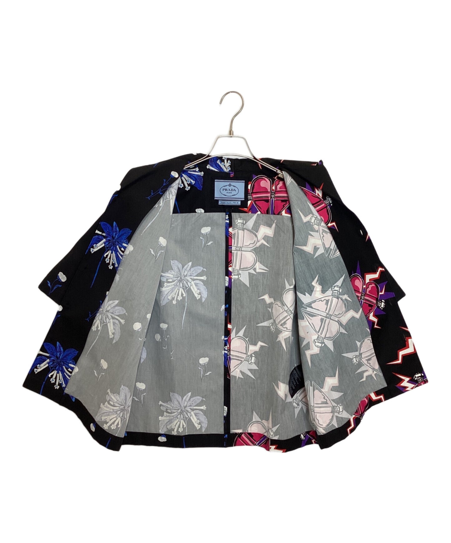 [Pre-owned] PRADA short-sleeved shirt UCS319 S182 1U5V