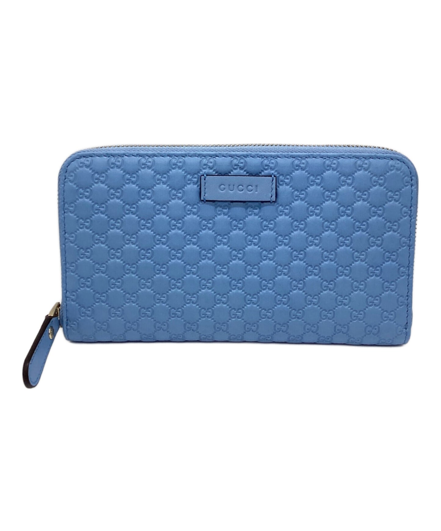 [Pre-owned] GUCCI Micro Guccissima Round Zipper Long Wallet 449391