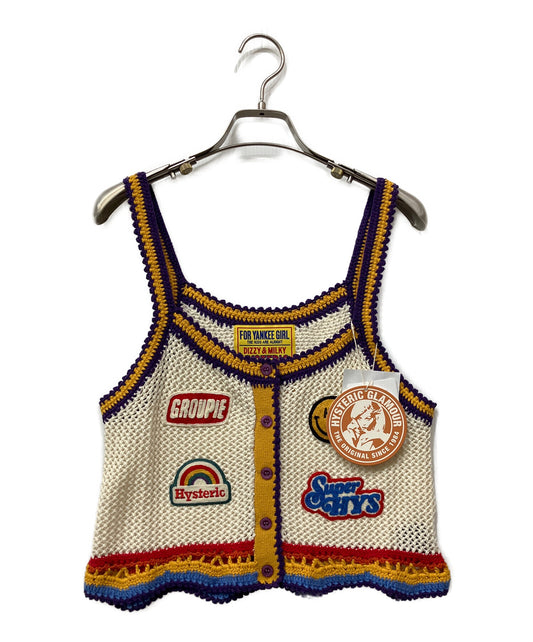 [Pre-owned] Hysteric Glamour SCRATCH Hand-Knitted Patch Camisole 01241NV02