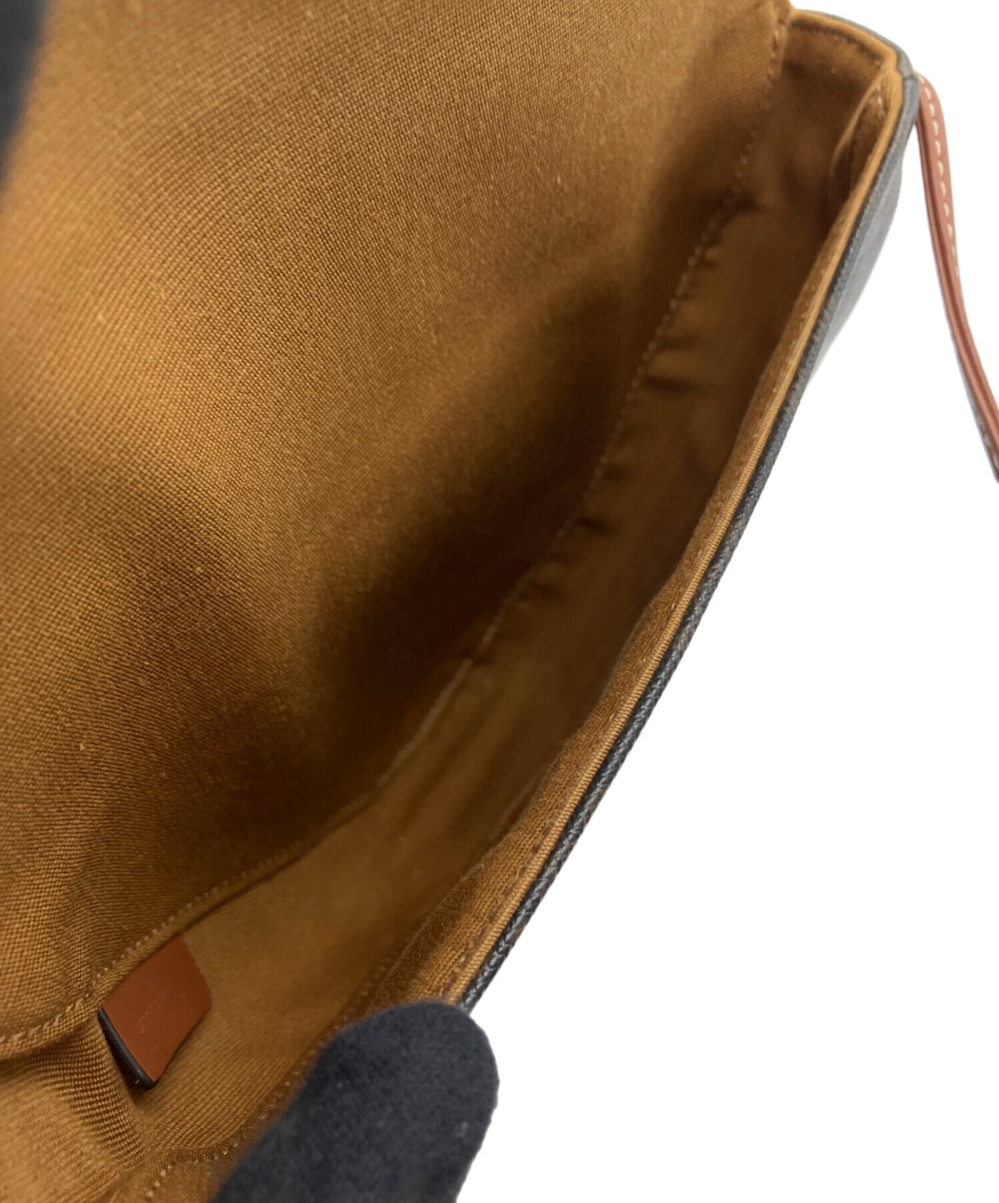 [Pre-owned] CELINE TRIONF Triangle PVC x Leather Shoulder Bag A3841832