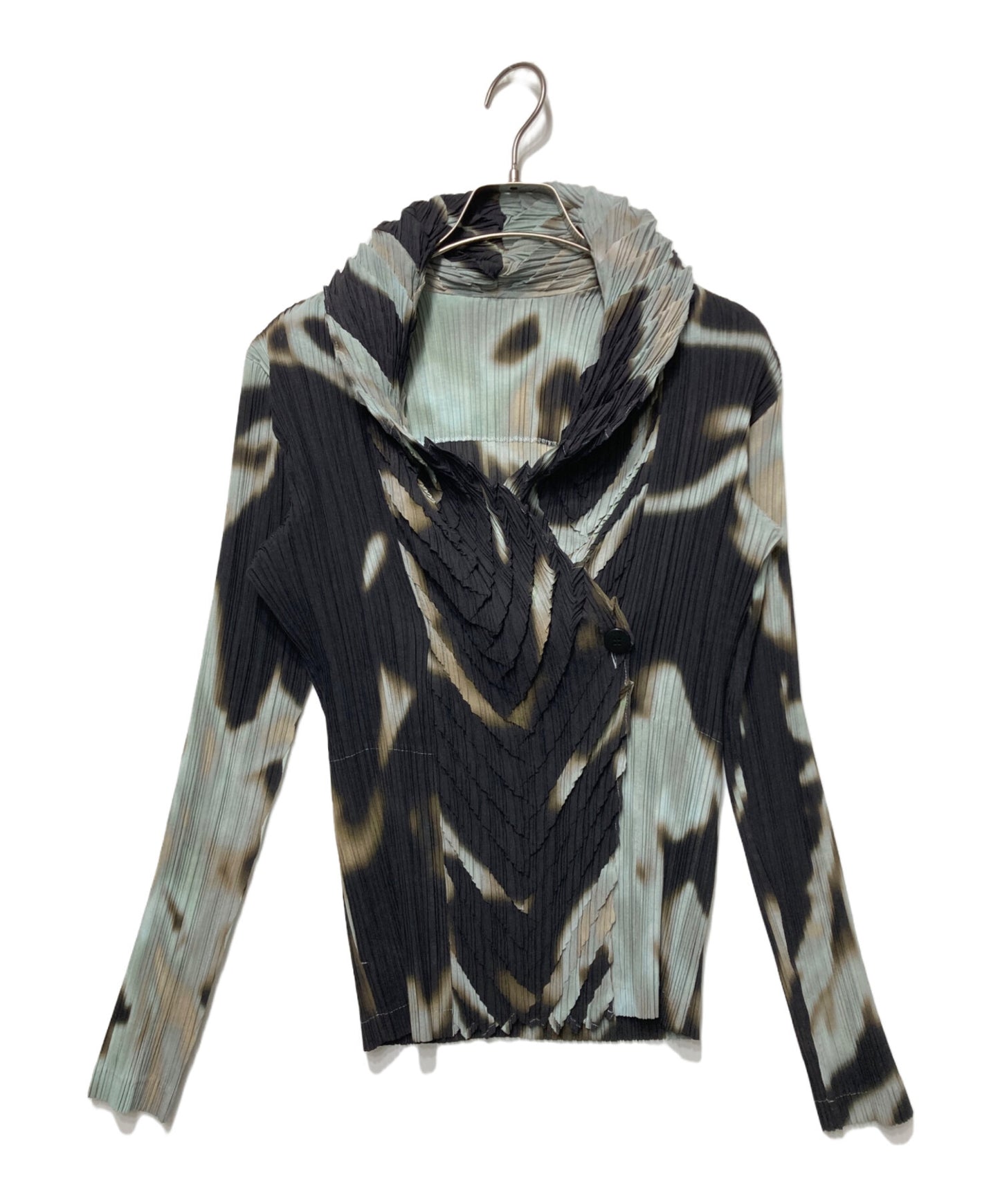 [Pre-owned] ISSEY MIYAKE FETE Pleated jacket with all over pattern IF74FD742