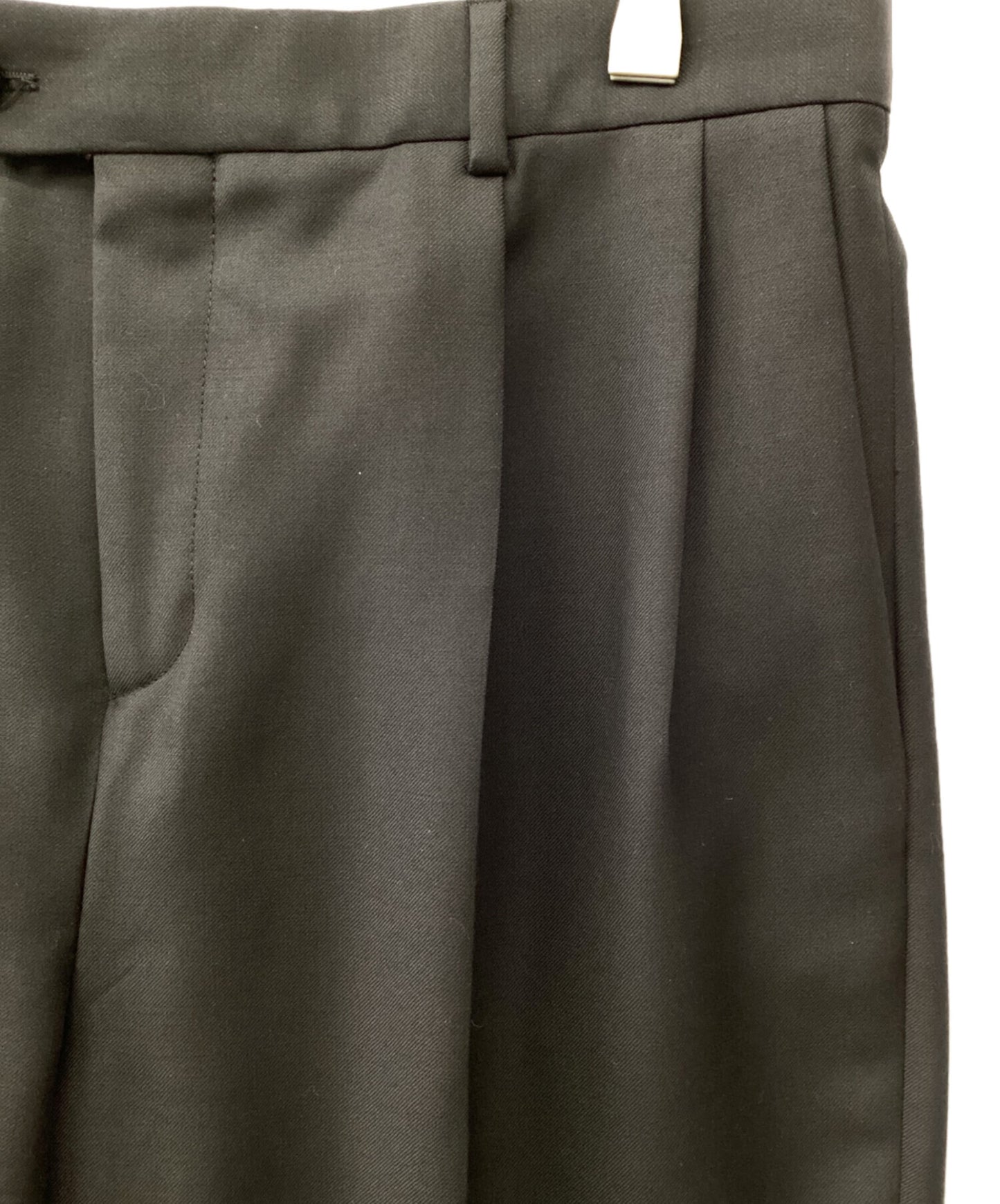 [Pre-owned] CELINE Tuck wide pants 2P498244M