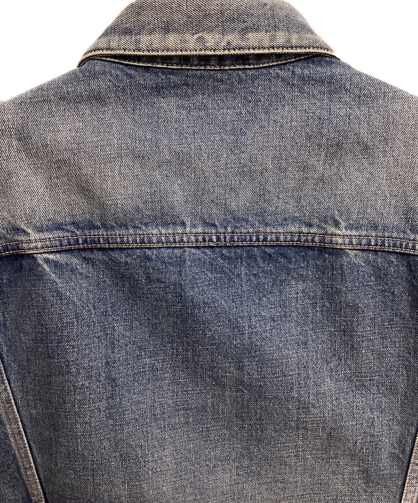 [Pre-owned] CELINE Union wash oversized denim jacket 2Q503086T