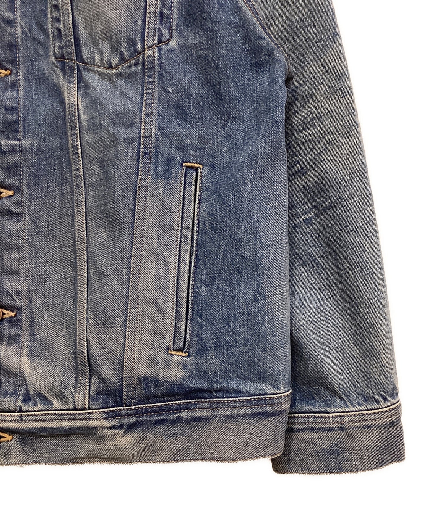 [Pre-owned] CELINE Union wash oversized denim jacket 2Q503086T