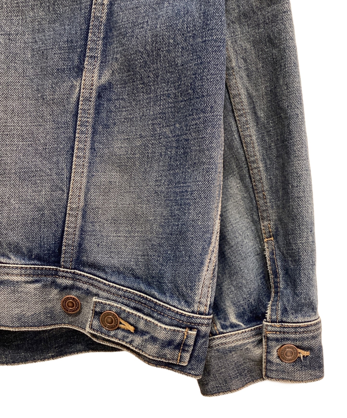 [Pre-owned] CELINE Union wash oversized denim jacket 2Q503086T