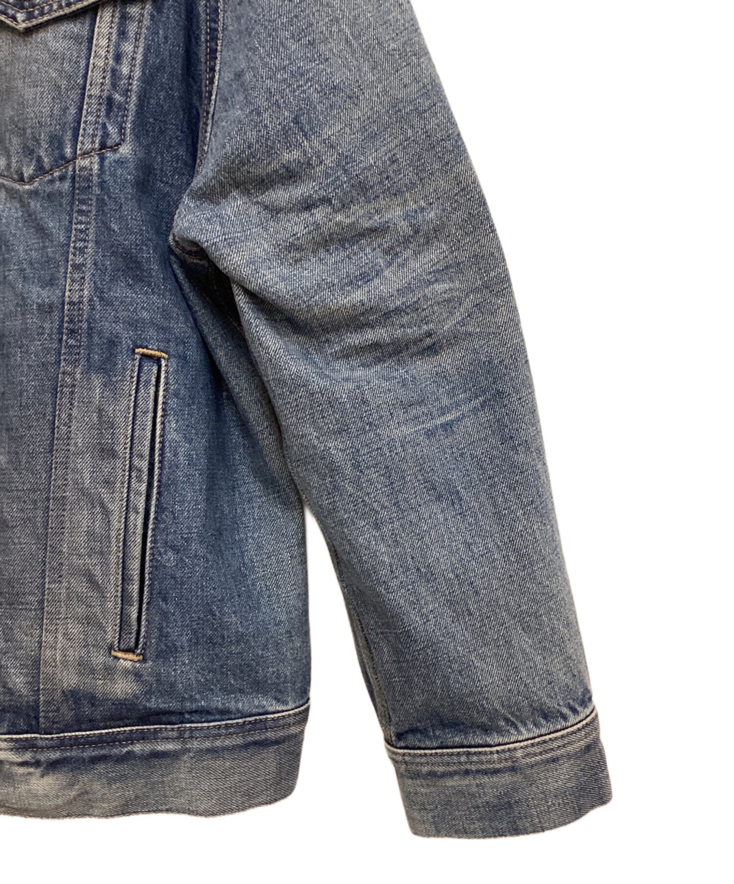 [Pre-owned] CELINE Union wash oversized denim jacket 2Q503086T