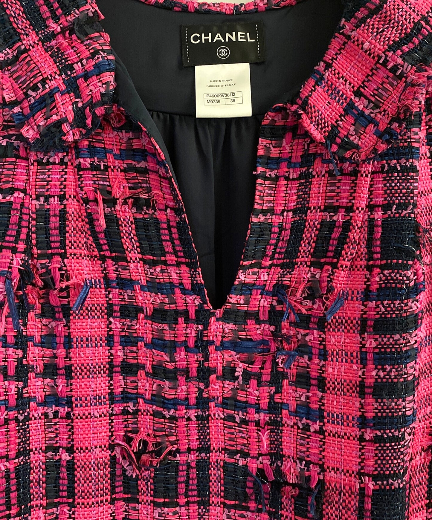 [Pre-owned] CHANEL Sleeveless Tweed Dress P49009V36112