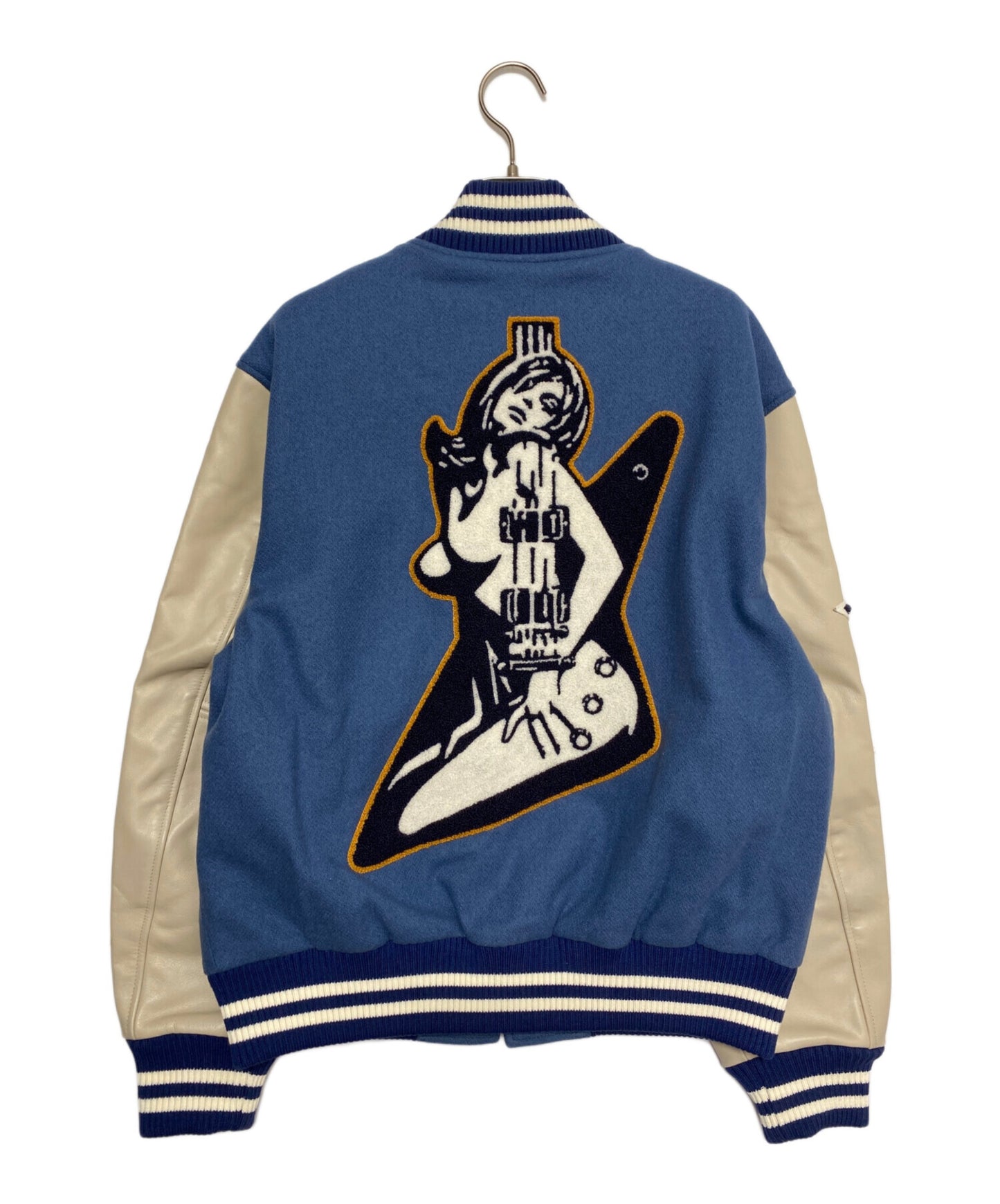 [Pre-owned] Hysteric Glamour TURN THE MUSIC UP embroidered stadium jacket 02243AB10