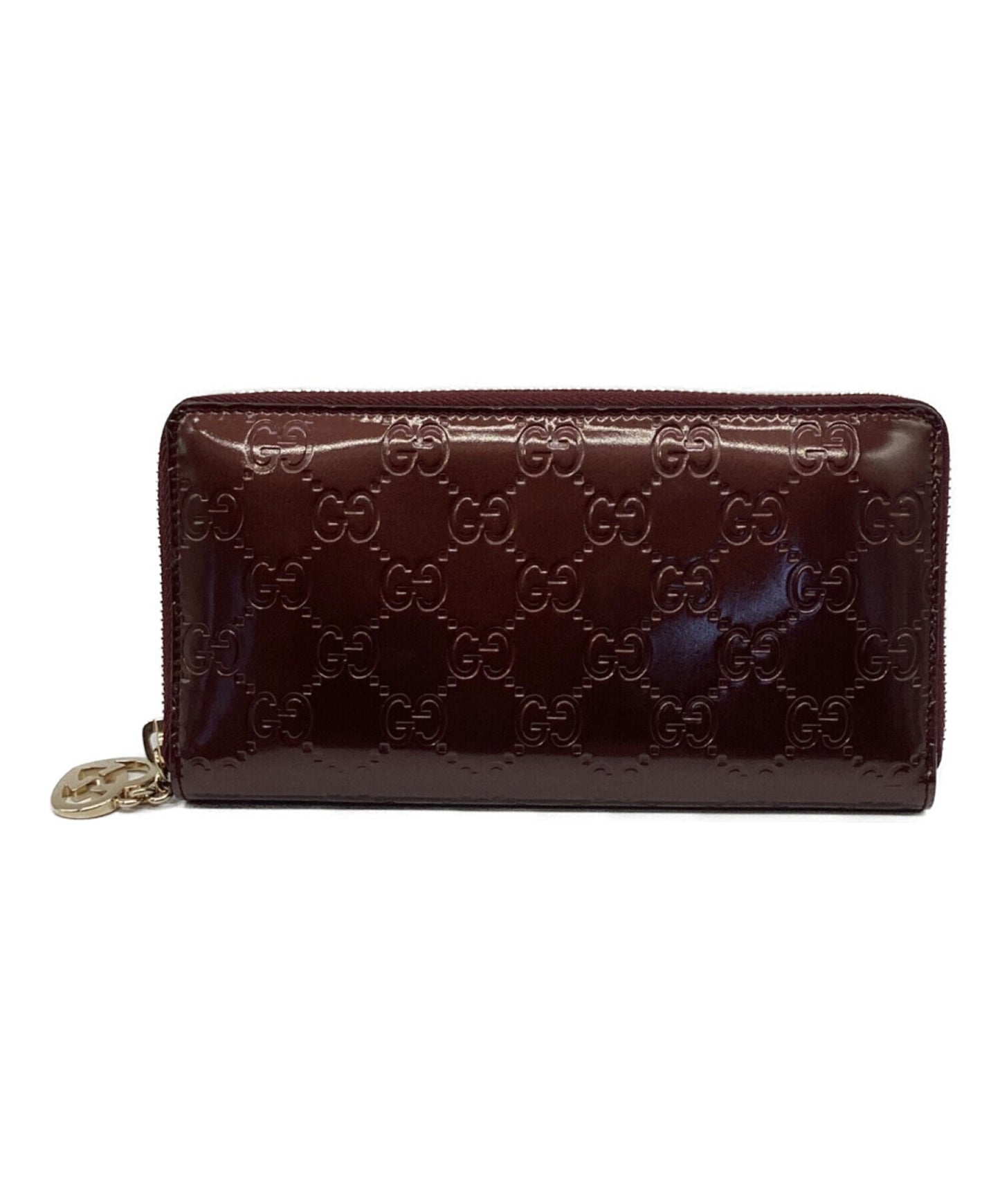 [Pre-owned] GUCCI Lovely Round Zipper Long Wallet 282477