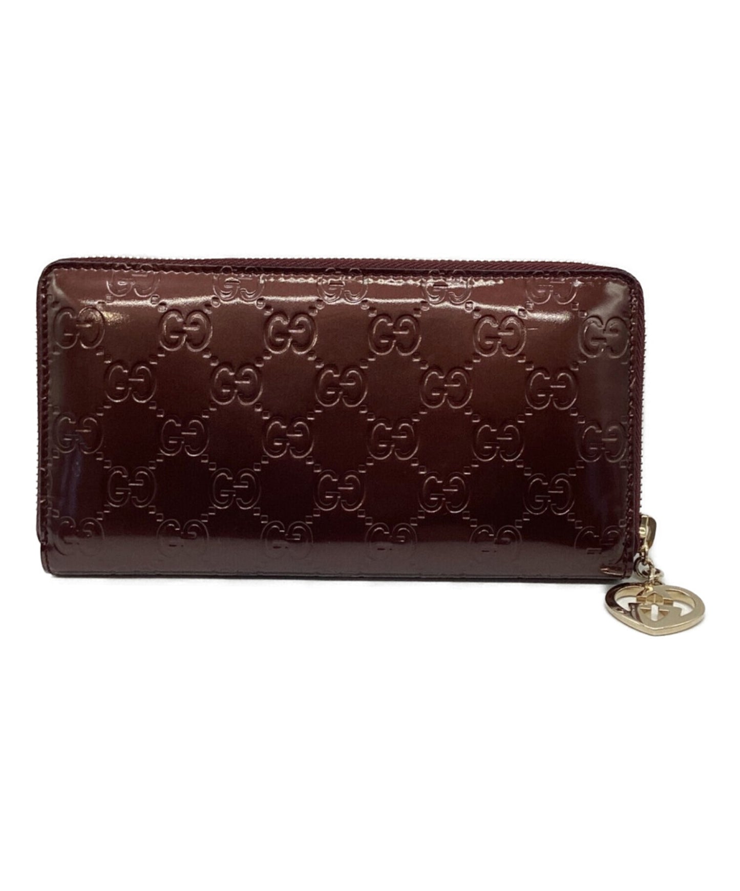 [Pre-owned] GUCCI Lovely Round Zipper Long Wallet 282477